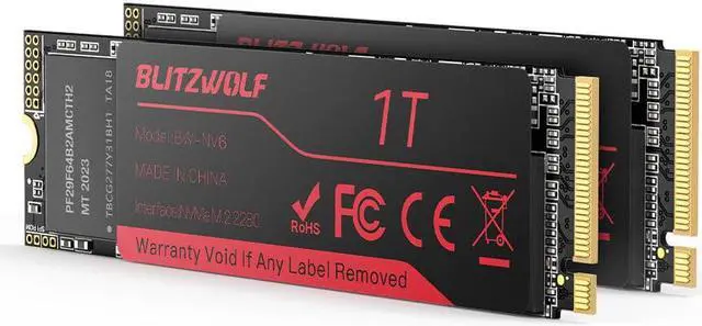 Alt view image 2 of 5 - BW-NV6 M.2 NVMe Game SSD Solid State Drive 1TB NVMe1.3 PCIe 3.0x4 SSD Solid State Disk