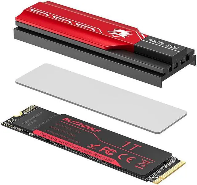 Alt view image 5 of 5 - BW-NV6 M.2 NVMe Game SSD Solid State Drive 1TB NVMe1.3 PCIe 3.0x4 SSD Solid State Disk