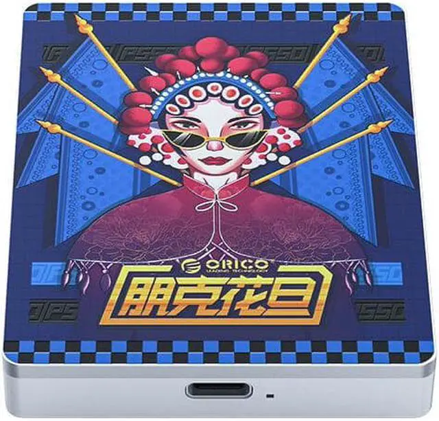 Alt view image 2 of 5 - WH100 Portable SSD USB3.1 Gen2 Type-C 2.5 Inch SATA SSD PSSD of WOD Opera Series Punk Hua Dan