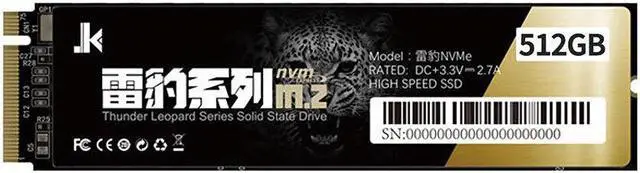Alt view image 5 of 5 - Thunder Leopard Series M.2 NVMe SSD Internal Solid State Drive 1T M.2 2280 Solid State Disk Including 128G 256G 512G