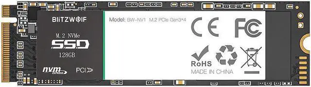Main image of BW-NV1 PCIe Gen3*4 NVMe1.3 SSD 128GB M.2-2280 M-Key Solid State Drive 128GB Internal Hard Drive for Laptop