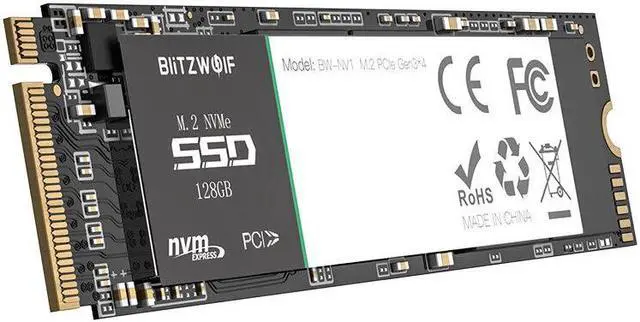 Alt view image 3 of 5 - BW-NV1 PCIe Gen3*4 NVMe1.3 SSD 128GB M.2-2280 M-Key Solid State Drive 128GB Internal Hard Drive for Laptop