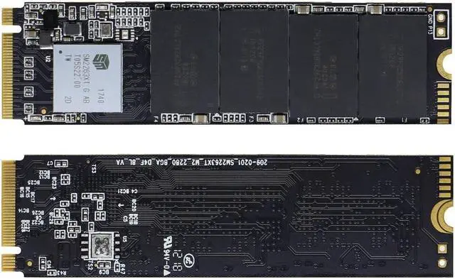 Alt view image 2 of 4 - M.2 NVME (PCIE) SSD Hard Drive 128G 256G 500G MLC Internal Solid State Drive For Desktop Computer PC