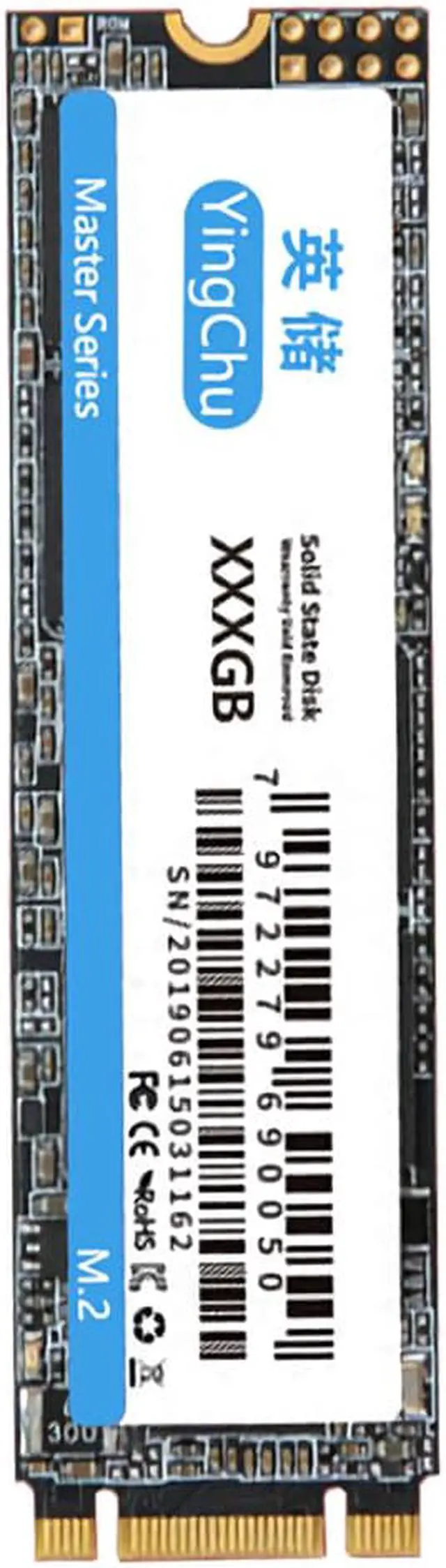 Alt view image 2 of 5 - M.2 NGFF SATA SSD 2280 Hard Drive 128GB 256GB 512GB Solid State Drive M.2 Solid State Drive Disk for Laptop Desktop