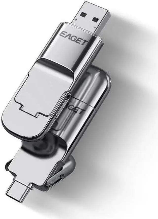 Alt view image 3 of 5 - Solid State Encryption USB Flash Drive SU10 USB3.1 GEN2 Type-C 2 In 1 Pendrive USB Disk Plug and Play