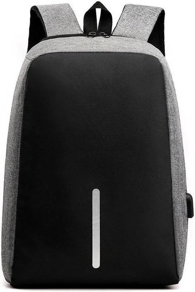 Alt view image 2 of 5 - Large Capacity Laptop Backpack Mens Shoulder Bag Business USB Charging Laptop Bag Casual Travel Backpack