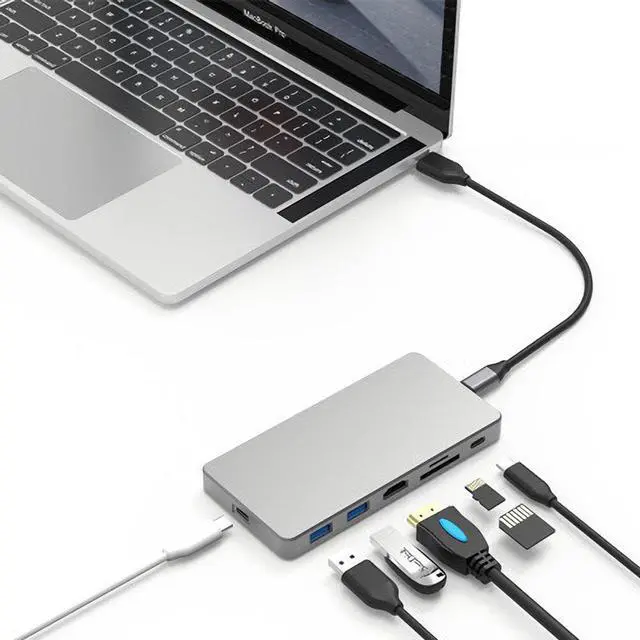 Alt view image 3 of 3 - MC701 M.2 NVMe SSD Hard Drive Docking Station Support USB3.1 Type-C Data Transfer Speed Up To 10Gbps For Laptop