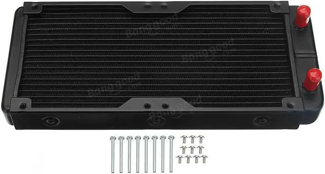 Alt view image 4 of 5 - 240mm DIY PC Water liquid Cooling Fan Kit Heat Sink Set CPU Block Water Pump Reservoir Hose