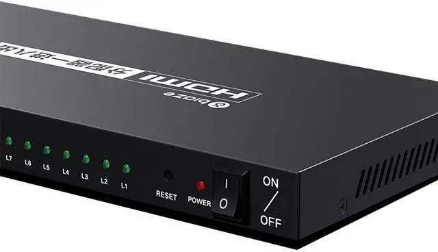 Alt view image 2 of 4 - ZH118 1 in 8 out -compatibility Splitter 4K/30Hz Resolution 5V Power Supply for Mac Windows PC Laptop