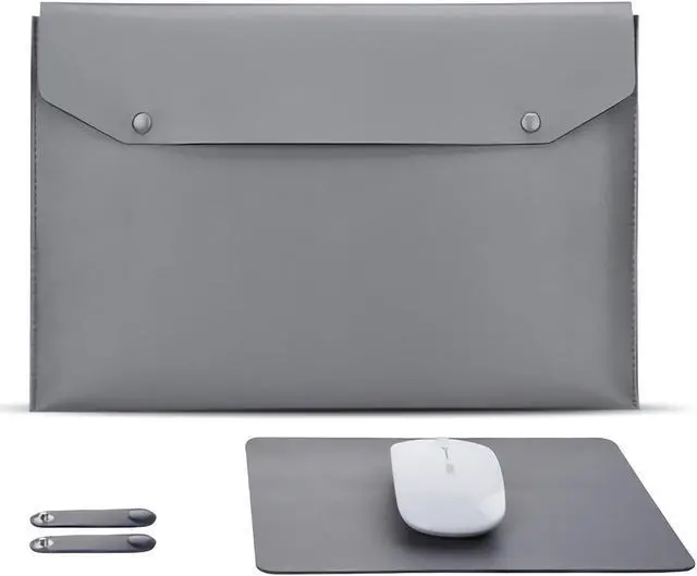 Alt view image 3 of 4 - 13/14/15 inch Laptop Breifcase Leather Waterproof Tablet Case Laptop Bag Notebook Laptop Sleeves Light Weight ForMacbook Pro