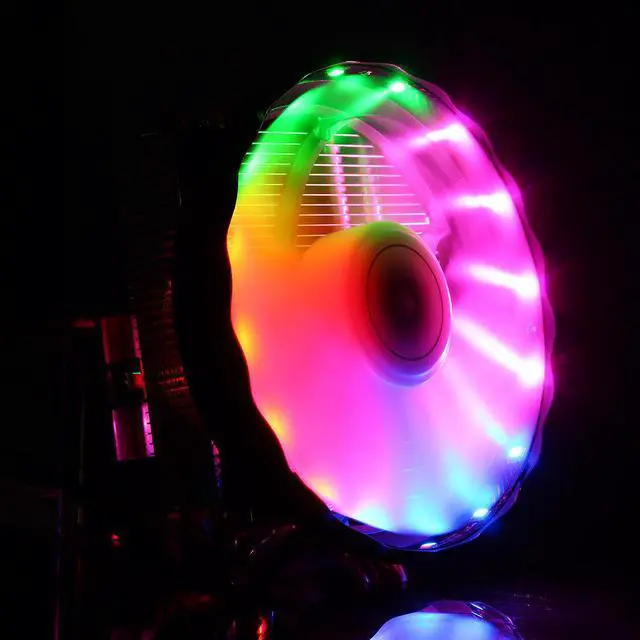 Alt view image 3 of 5 - 3 Pin 12V 12cm Horizontal CPU Cooler CPU Cooling Fan for Intel LGA 1150/1151/1155/1156/1366/775 AMD Heatsink
