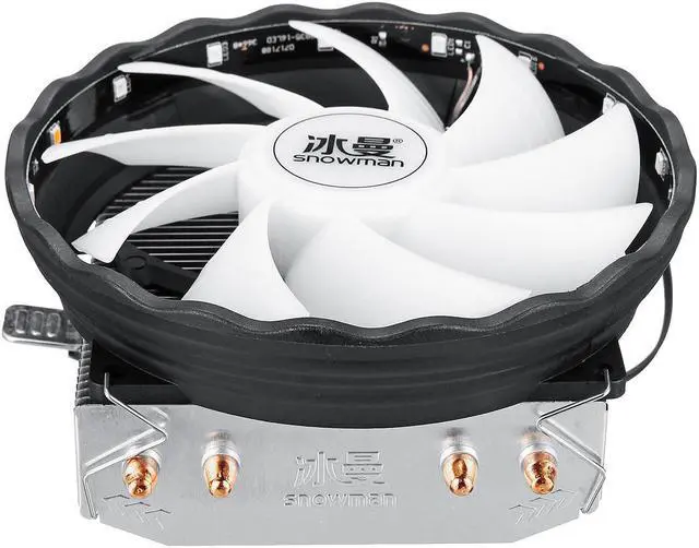 Alt view image 5 of 5 - 3 Pin 12V 12cm Horizontal CPU Cooler CPU Cooling Fan for Intel LGA 1150/1151/1155/1156/1366/775 AMD Heatsink