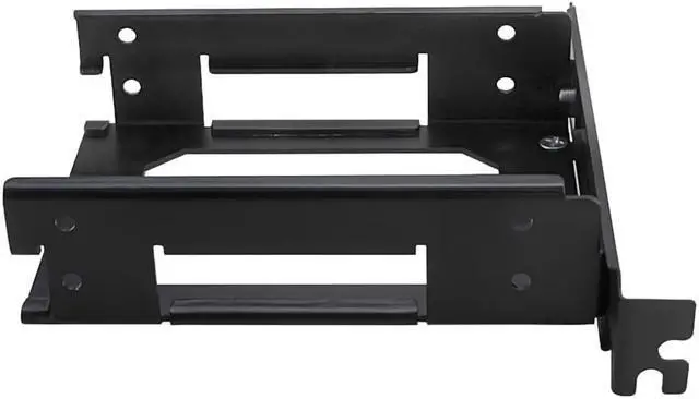 Alt view image 3 of 3 - 2.5-inch Dual Bay Hard Drive Bracket Holder SSD HDD Mounting Bracket Internal Hard Drive Mounting Kit for PCI Slot