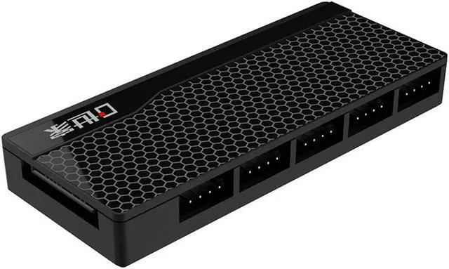 Main image of RGB Port Hub 12V 4Pin 10 Ports RGB Fan Controller SATA Powered AURA Lighting Synchronization Port With Extended Cable