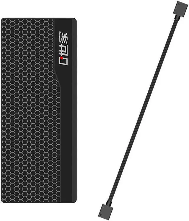 Alt view image 2 of 4 - RGB Port Hub 12V 4Pin 10 Ports RGB Fan Controller SATA Powered AURA Lighting Synchronization Port With Extended Cable