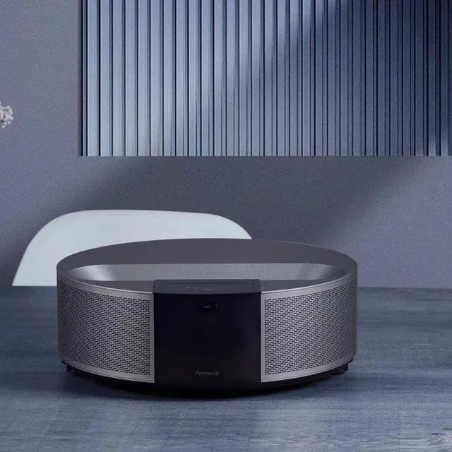 Alt view image 4 of 5 - R1 UST 4KProjector Ultra Short Throw 1600ANSI Lumens FENG OS 5G-WIFI MEMC HDR10+ Bluetooth 5.0 200-Inch Screen Home Theater