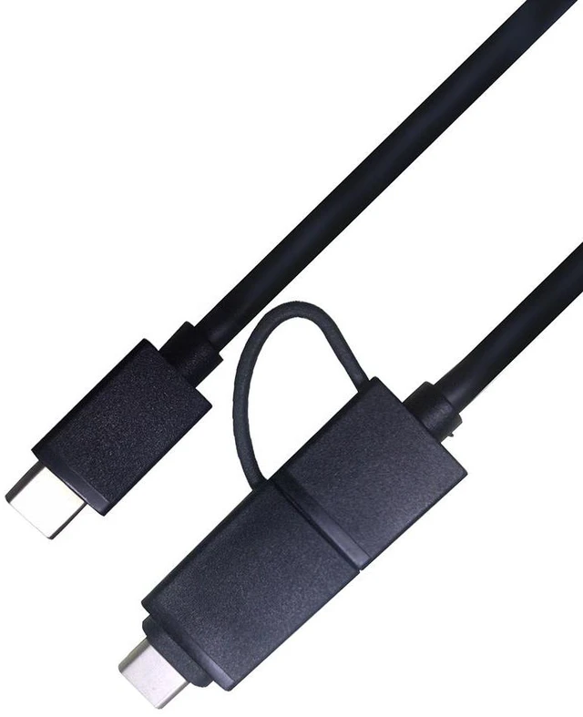 Alt view image 3 of 5 - 2 in 1 Type C Data Cable Hard Drive Adapter Cable Type C to USB3.0 Type C to Type C Data Cable OTG Fast Charging Data Conversion Cable Connector