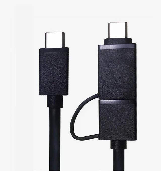 Alt view image 4 of 5 - 2 in 1 Type C Data Cable Hard Drive Adapter Cable Type C to USB3.0 Type C to Type C Data Cable OTG Fast Charging Data Conversion Cable Connector