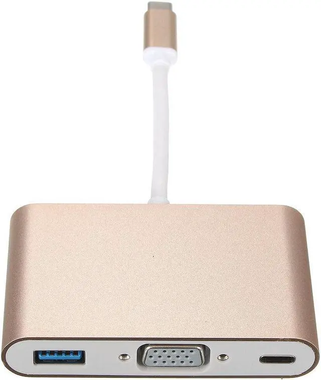 Main image of USB 3.1 type C to VGA Monitor USB 3.0 Type C Female Charger Adapter Converter for Macbook