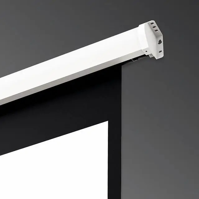 Alt view image 5 of 5 - Electric Motorized Projector Screen 100-Inch Coated White Plastic 16:9 4K Support 3D Projector With Remote Control Up Down for Home Theater Office Classroom From XM