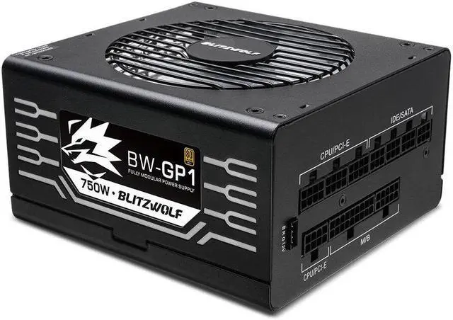 Alt view image 2 of 5 - BW-GP1 550/750W ATX Fully Modular Power Supply 80Plus Gold Certified With ARGB Fan 7 Prevention Technology Full Voltage Support Fan Auto ON/OFF