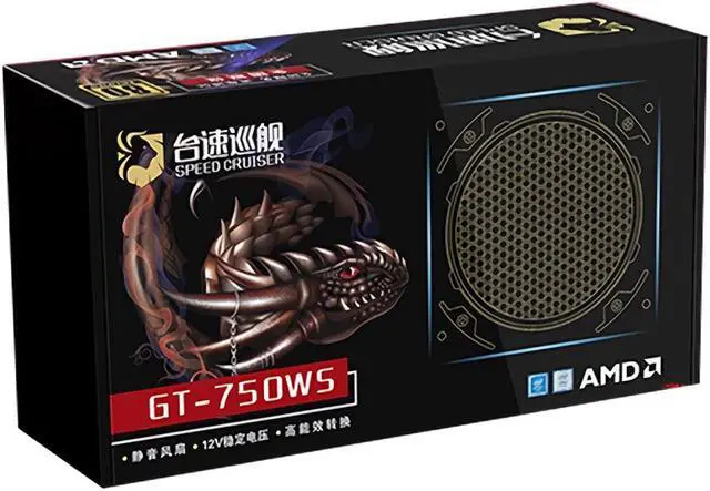 Alt view image 4 of 5 - 550W PC Power Supply ATX Computer Case Chassis Power Supply for Intel AMD GT-750WS