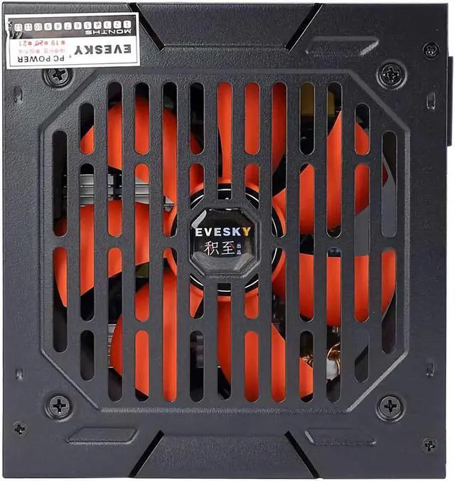 Alt view image 2 of 5 - 700WS Computer Power Supply Rated 500W Desktop Host 12cm Fan Dual 6Pin Energy Saving Silent PC Power Supply Non-Modular