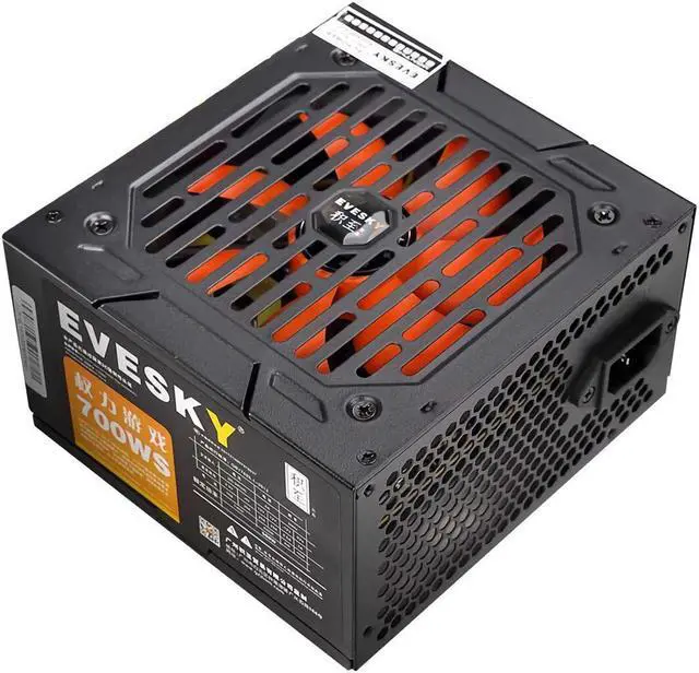 Alt view image 3 of 5 - 700WS Computer Power Supply Rated 500W Desktop Host 12cm Fan Dual 6Pin Energy Saving Silent PC Power Supply Non-Modular