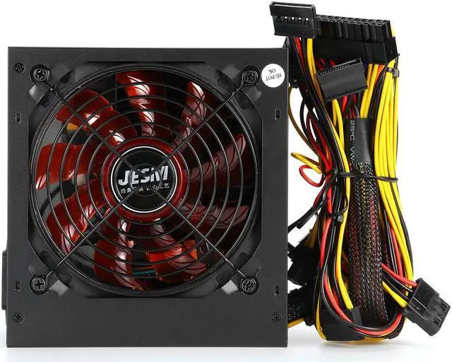 Alt view image 2 of 5 - 850W PC Power Supply 12CM Silent Fan ATX Computer 220V SATA 8Pin+2x6Pin Black