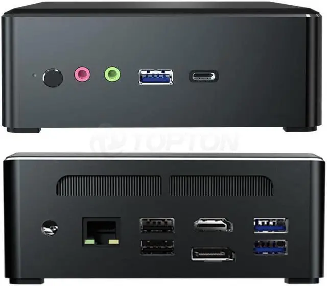Alt view image 3 of 5 - MN22 Mini PC AMD Athlon Gold 3150U 8GB DDR4 256GB M.2 NVME SSD Desktop PC Dual Core Radeon Vega 3 Graphics 2.4GHz to 3.3GHz DP HD 4K Dual WiFi