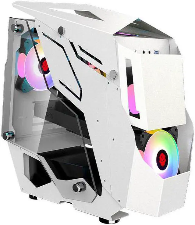 Main image of ATX Gaming Computer Case Desktop Water Cooled Full Side Penetration With Tempered glass Special Case Support M-ATX/ ITX Motherboard for PC Gamer