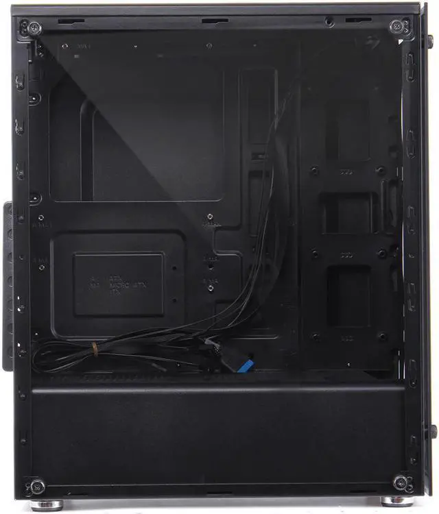 Alt view image 5 of 5 - Hyun Shadow Desktop Computer Case Double-sided Glass Transparent Side Panel ATX PC Computer Case for Home Office