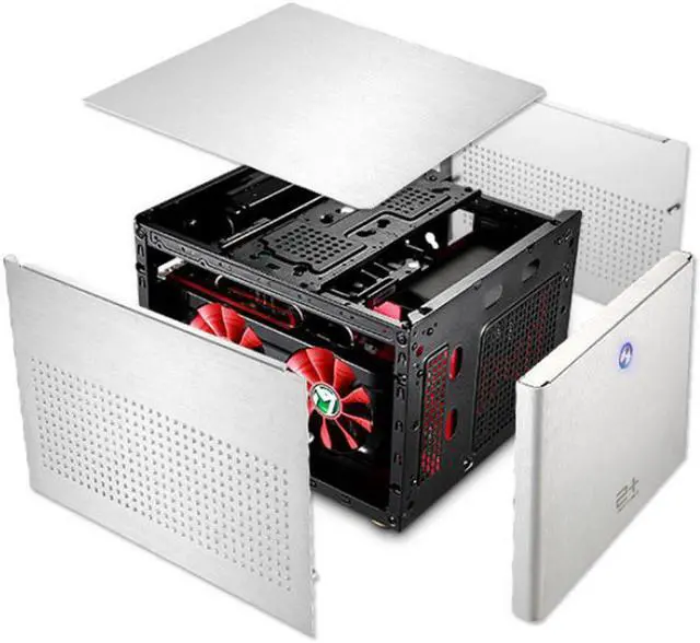 Alt view image 4 of 4 - Golden Field N2 Aluminum mATX mini ITX Mini Computer Case Support 275mm Graphics Card Desktop Chassis