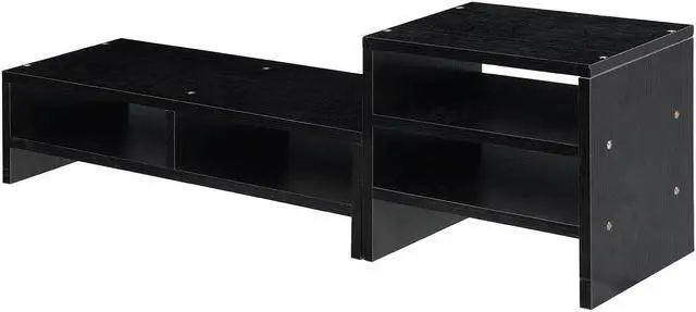 Main image of Computer Monitor Riser Desktop LED LCD Laptop Monitor Support Stand Desktop Organizer with Storage Racks