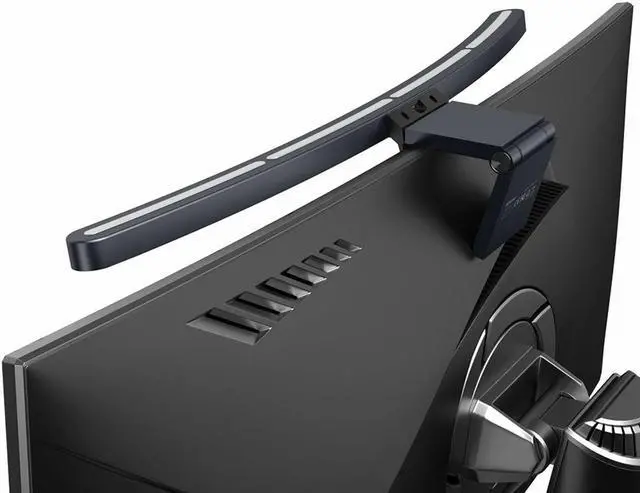 Alt view image 3 of 5 - BW-CML3 Curved RGB Monitor Light Bar R1000 Curvature RGB Dazzling Lighting Dynamic with Rhythm LED Computer Light Light Eye-protect Wireless Controller Asymmetrical Optical and RA97 Color Rendering