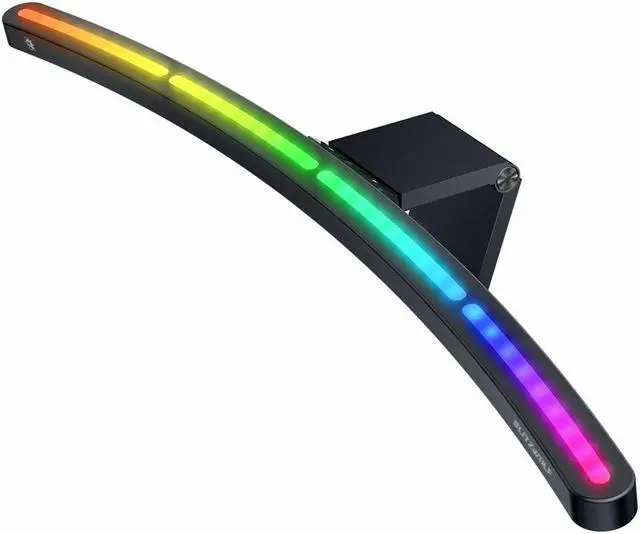 Alt view image 5 of 5 - BW-CML3 Curved RGB Monitor Light Bar R1000 Curvature RGB Dazzling Lighting Dynamic with Rhythm LED Computer Light Light Eye-protect Wireless Controller Asymmetrical Optical and RA97 Color Rendering