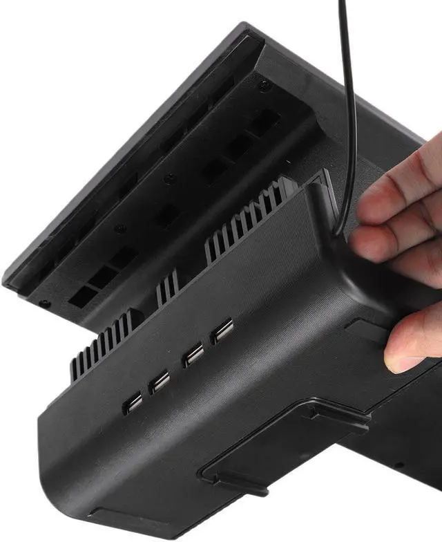 Alt view image 3 of 5 - Laptop Monitor Stand Computer Riser Monitor Desktop Stand Riser Foldable with USB Charging Storage Drawer Headphone Stand