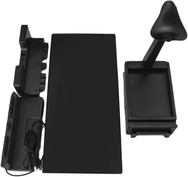 Alt view image 2 of 5 - Laptop Monitor Stand Computer Riser Monitor Desktop Stand Riser Foldable with USB Charging Storage Drawer Headphone Stand