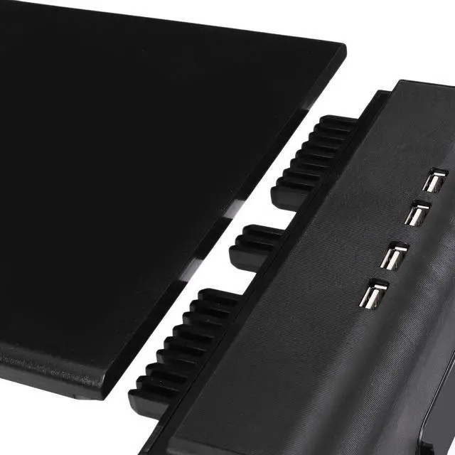Alt view image 4 of 5 - Laptop Monitor Stand Computer Riser Monitor Desktop Stand Riser Foldable with USB Charging Storage Drawer Headphone Stand