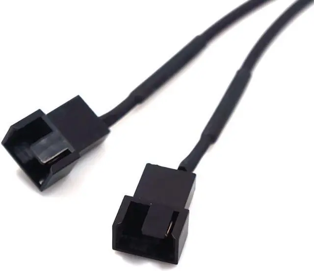 Alt view image 5 of 5 - USB to Dual 4-Pin PC Fan Sleeved Power Adapter Cable Connector 40cm Computer Case Fan Cable with Switch 1 to 2 Ways