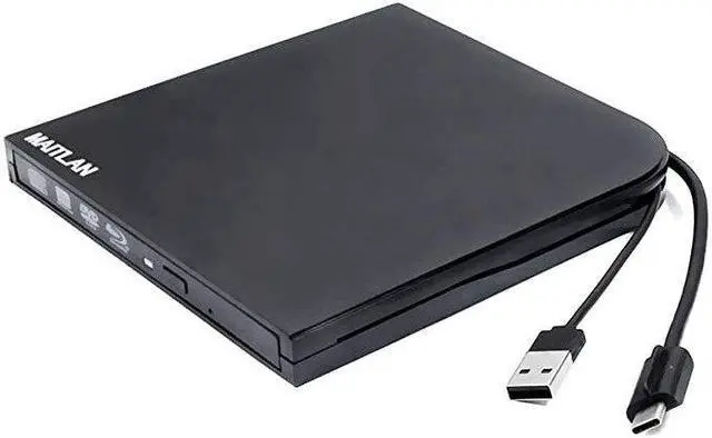 Main image of External 4K UHD HD 3D Blu-Ray Disc Player USB3.0 Type-C USB-C 2-In-1 6X BD-R BD-RE DL BDXL 100GB DVD-R M-Disc Burner Portable Optical Drive for Windows 10 For Mac OS Laptop & Desktop PC