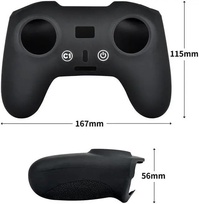 Alt view image 4 of 5 - Remote Control Protective Case forFPV Drone Dustproof Drop-proof Silicone Cover