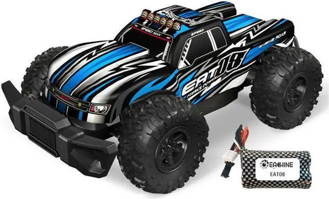 Alt view image 2 of 5 - EAT08 1/14 All Terrain RC Car RTR Electric Vehicle with 2.4 GHz Remote Control and LED Lights Off Road RC Crawler 20+ Min Play Great Gifts for Boys Kids and Adults