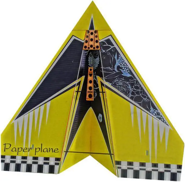 Main image of 1024mm Wingspan PP RC Airplne Paper Plane KIT for Beginners Yellow/Red