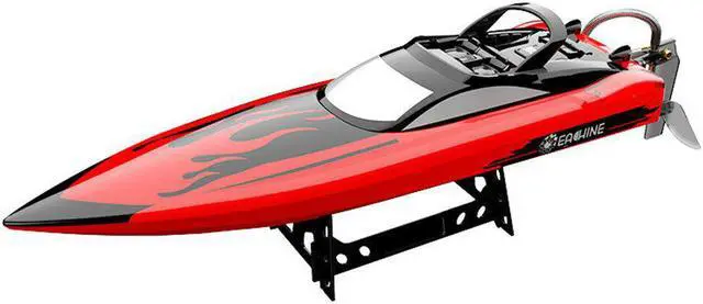 Alt view image 4 of 5 - EBT05 RTR 2.4G 4CH 40km/h Brushless High Speed RC Boat Length 57cm Vehicles Models w/ Capsize Water Cooling System Toys