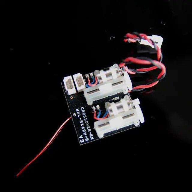 Alt view image 5 of 5 - MXL-RX62H V3 RC Airplane Receiver Integrated with Dual Servo forDSMX DMS2 FUTABA SFHSS