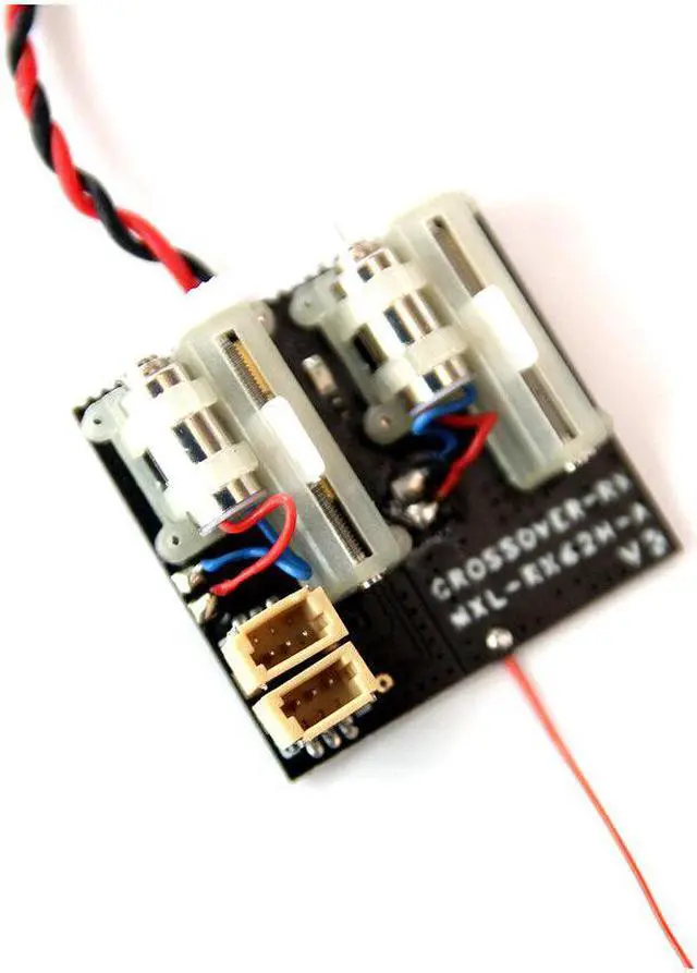 Alt view image 2 of 5 - MXL-RX62H V3 RC Airplane Receiver Integrated with Dual Servo forDSMX DMS2 FUTABA SFHSS