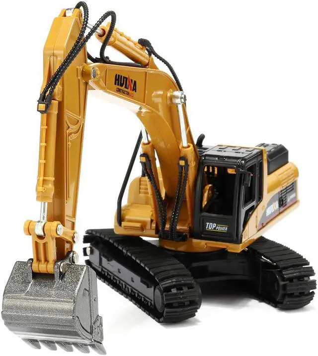 Alt view image 6 of 7 - 1:50 Alloy Excavator Toys Engineering Vehicle Diecast Model Metal Castings Vehicles