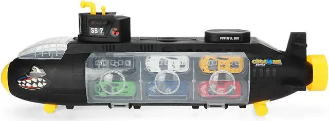 Alt view image 5 of 5 - Inertia Shark Artillery Submarine Vehicle Set Diecast Car Model Toys for Kids Gift