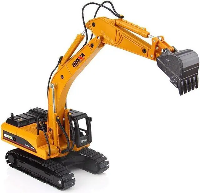 Alt view image 5 of 5 - 1:50 Alloy Excavator Diecast Model High Simulation Engineering Digging Machine Kids Toys